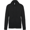 Sweat zippé à capuche unisexe — Black