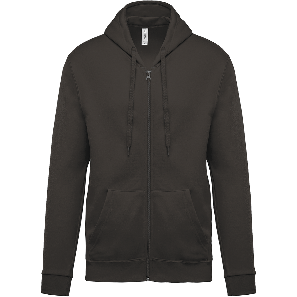 Sweat zippé à capuche unisexe — Dark Grey