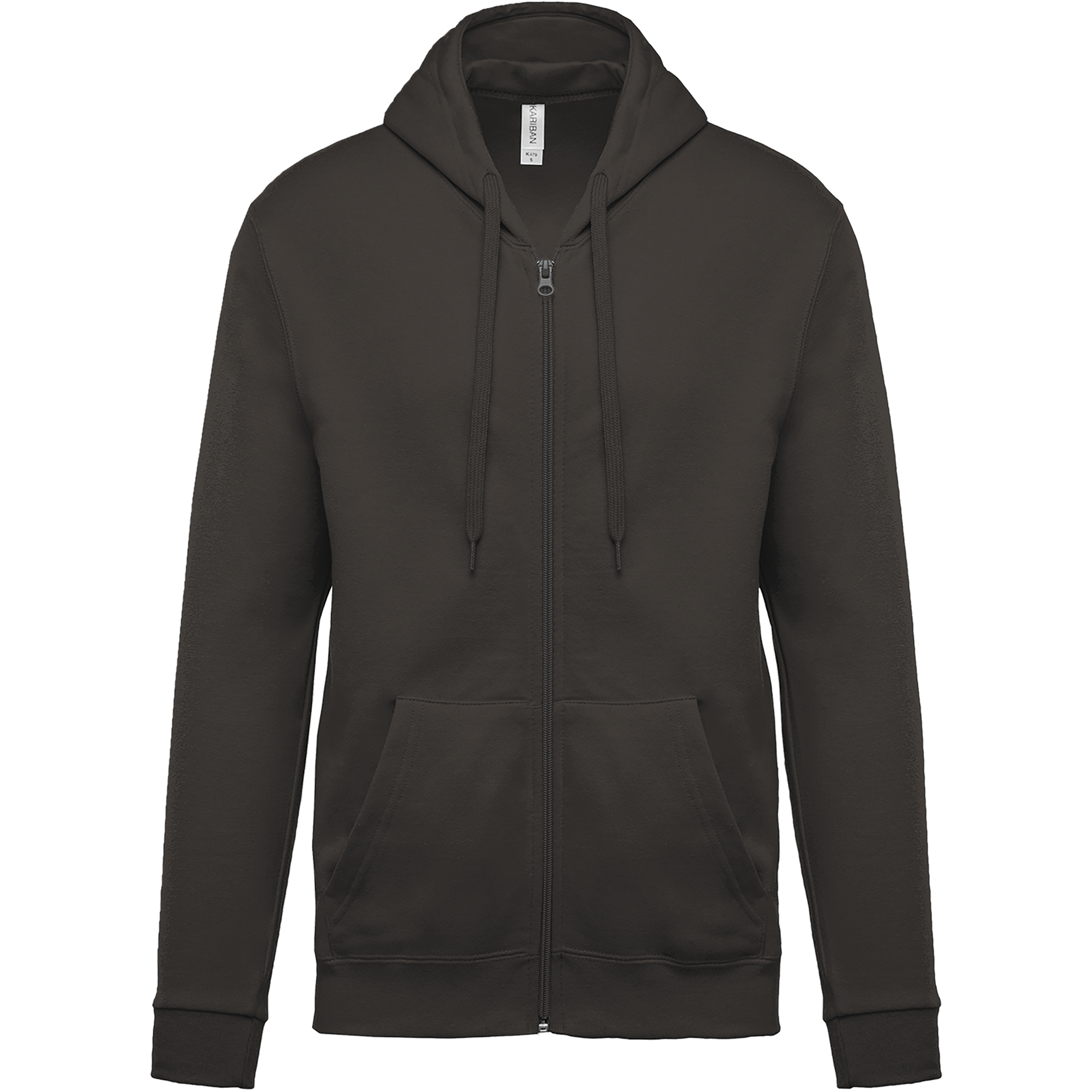 Sweat zippé à capuche unisexe — Dark Grey
