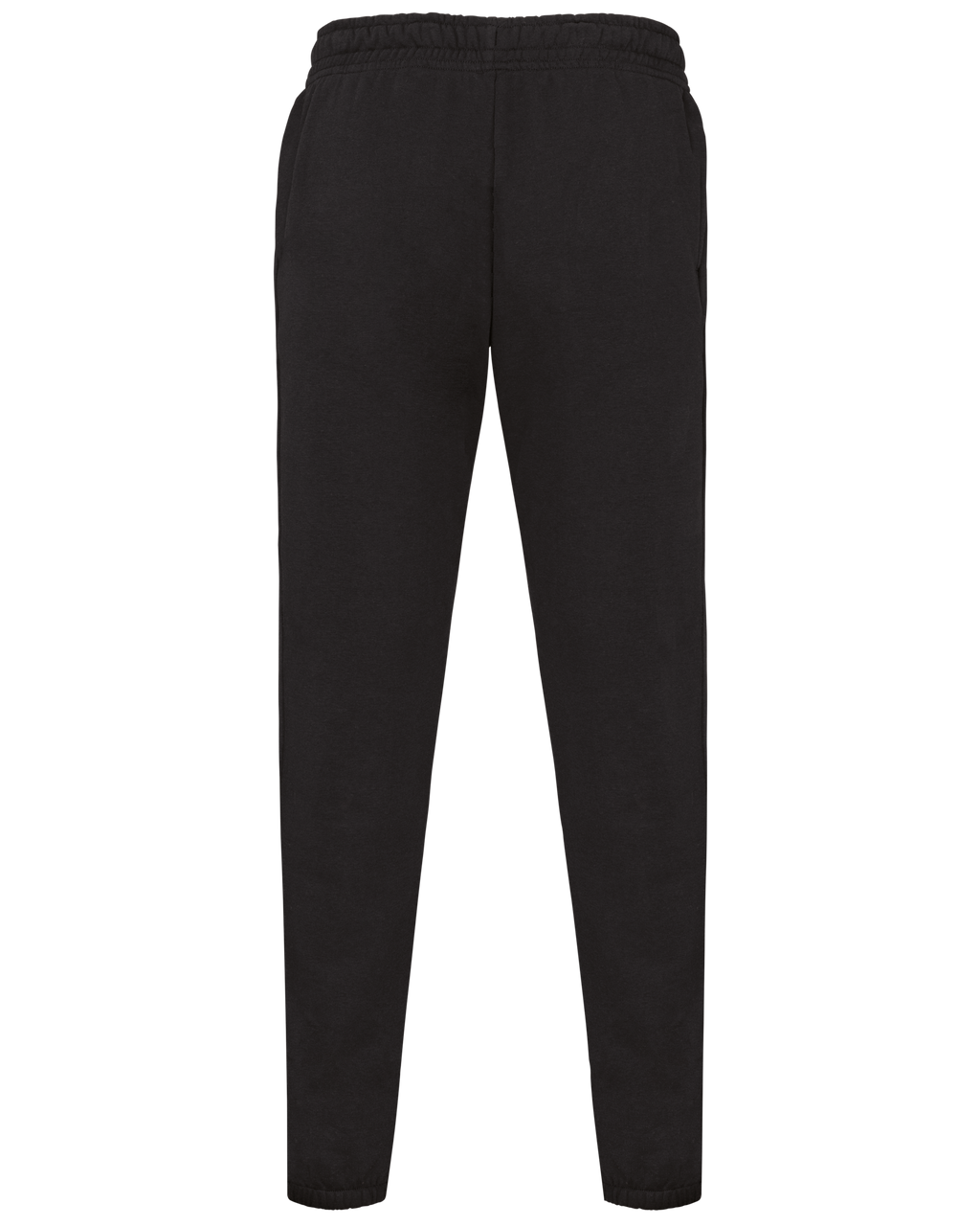Jogging molleton bio noir, vue de dos