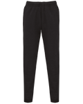 Jogging molleton bio noir, vue de face