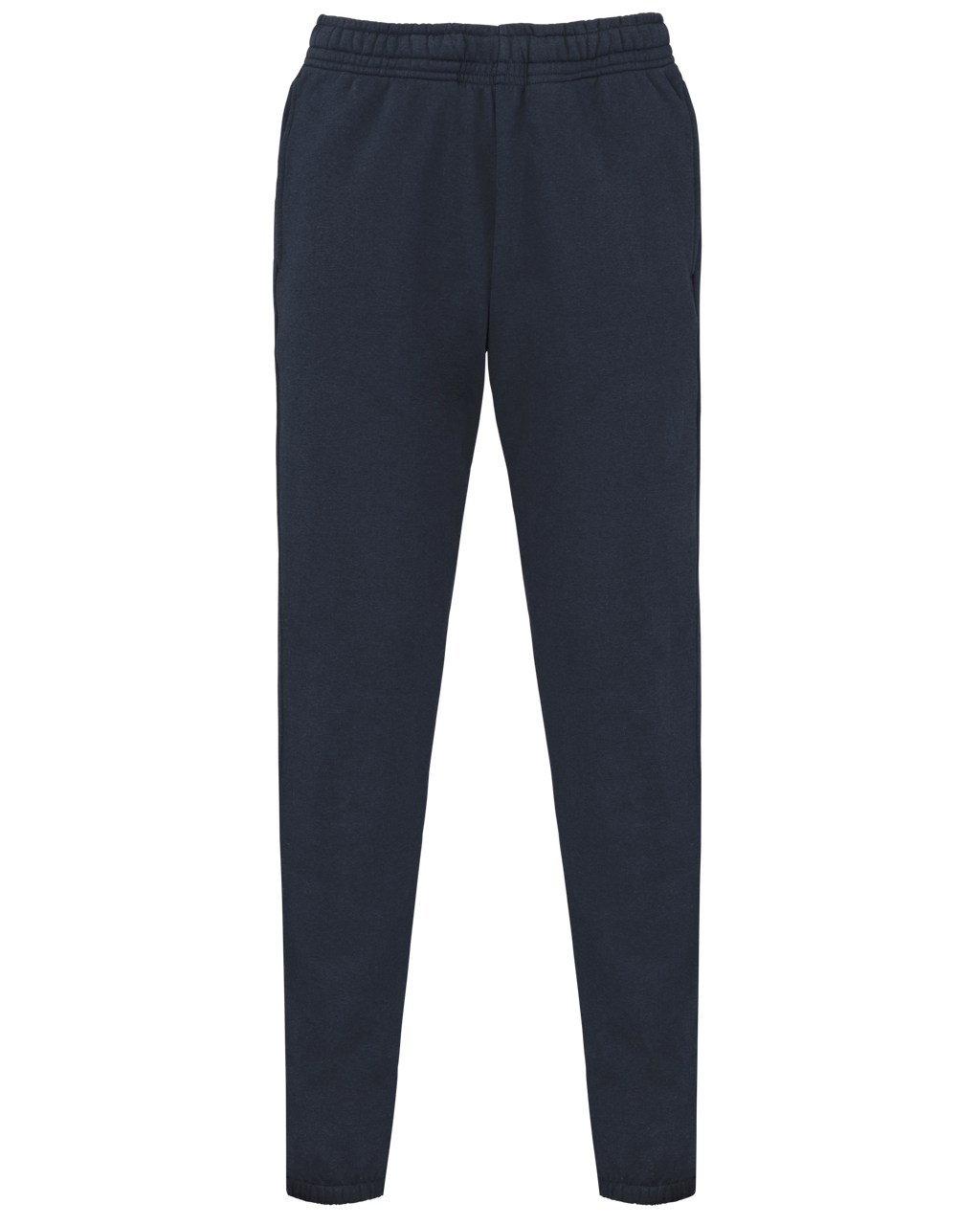 Jogging molleton bio marine, vue de face