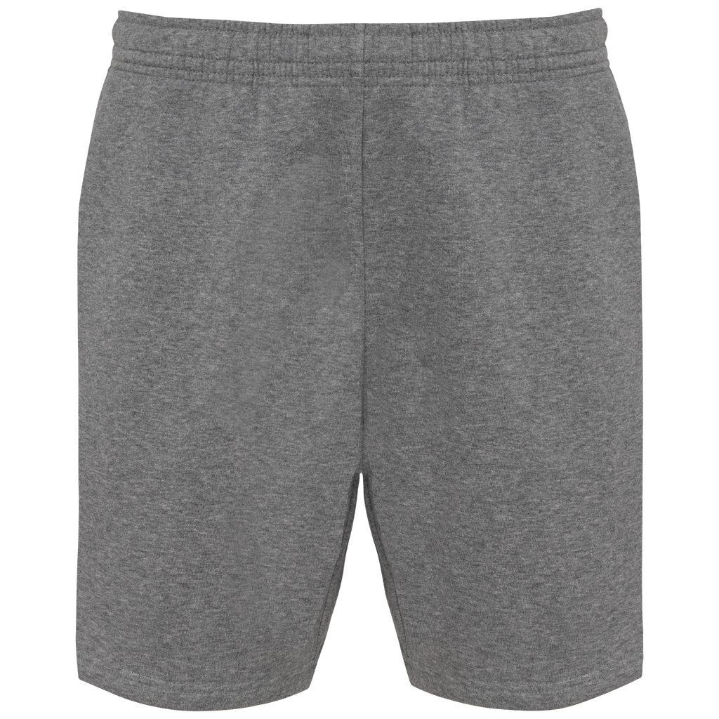 Short molleton homme Grey Heather - face