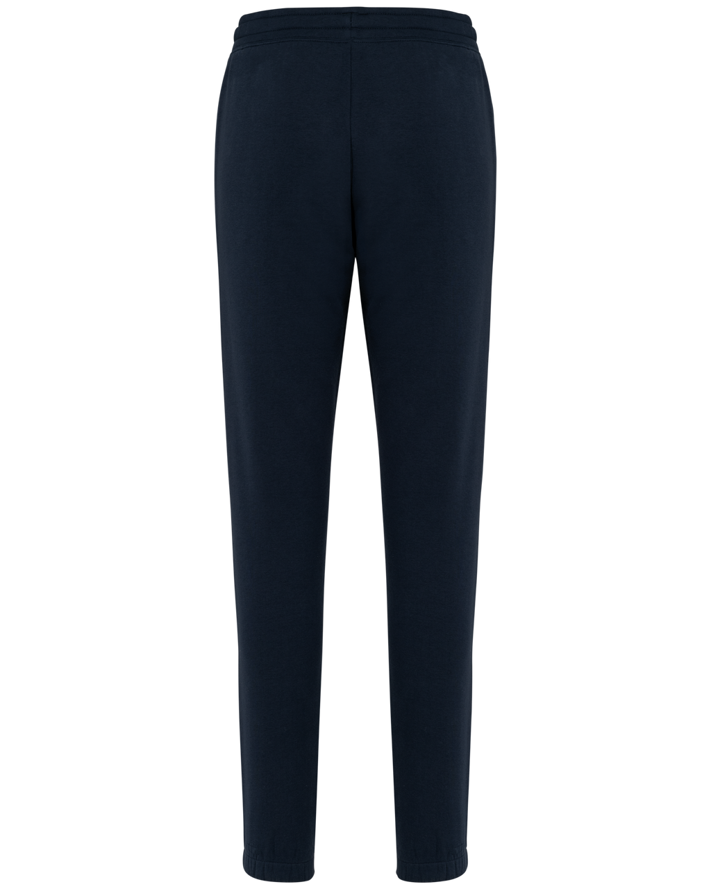 Jogging molleton bio femme marine, vue de dos
