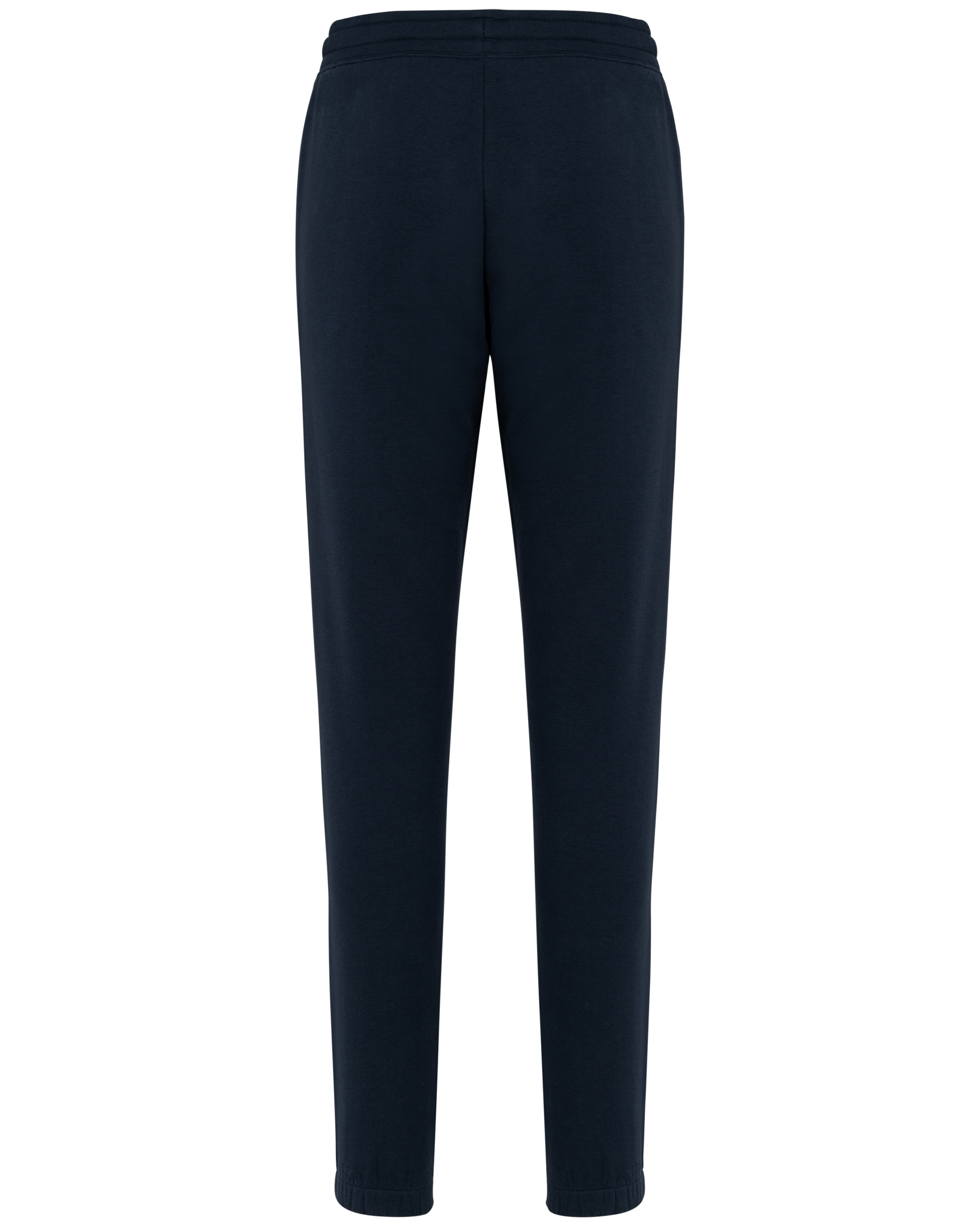 Jogging molleton bio femme marine, vue de dos