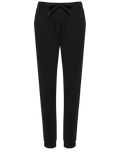 Jogging molleton bio femme noir, vue de face
