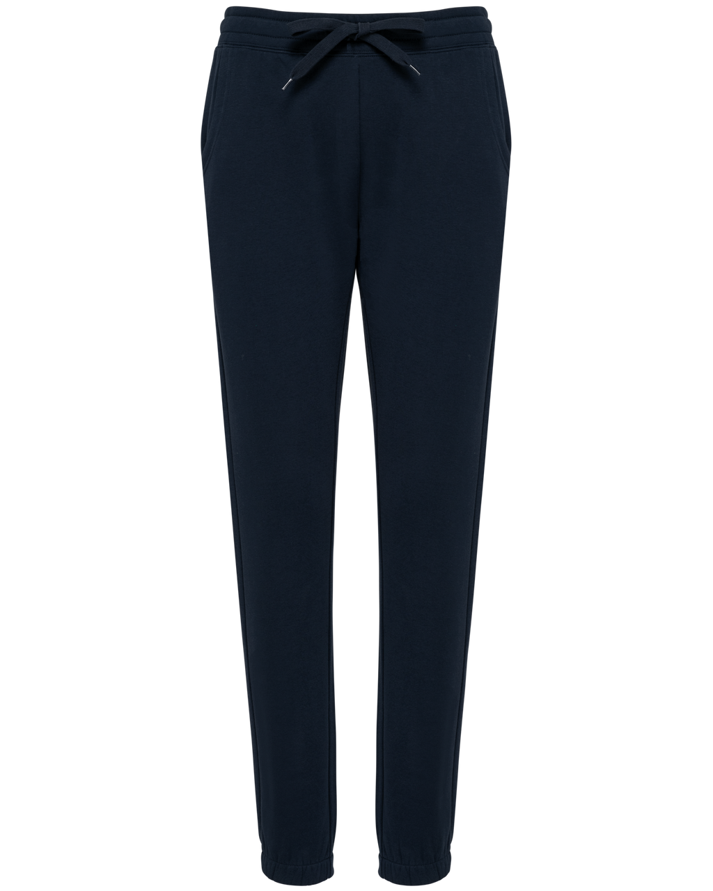 Jogging molleton bio femme marine, vue de face