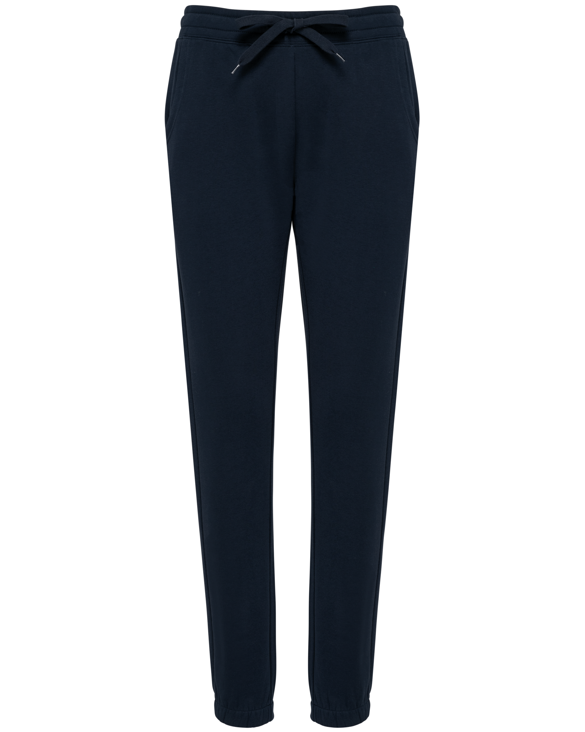 Jogging molleton bio femme marine, vue de face