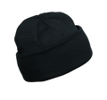 Bonnet tricoté noir, vue de face
