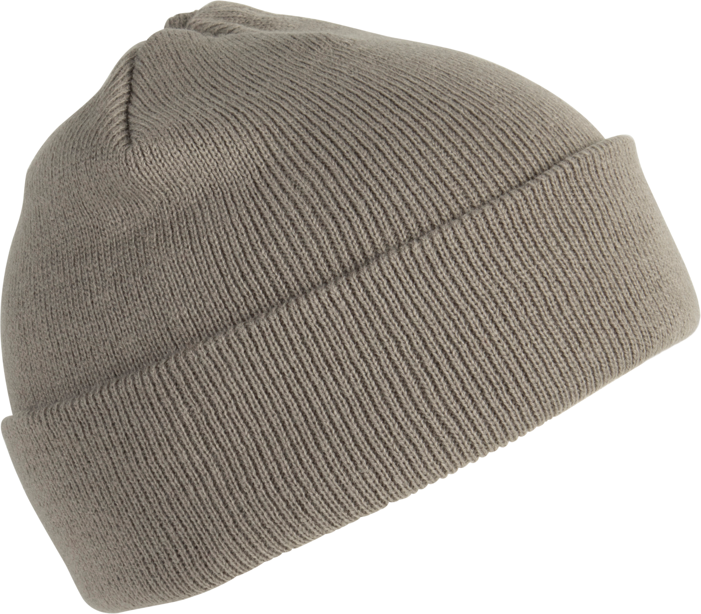 Bonnet tricoté gris, vue de face