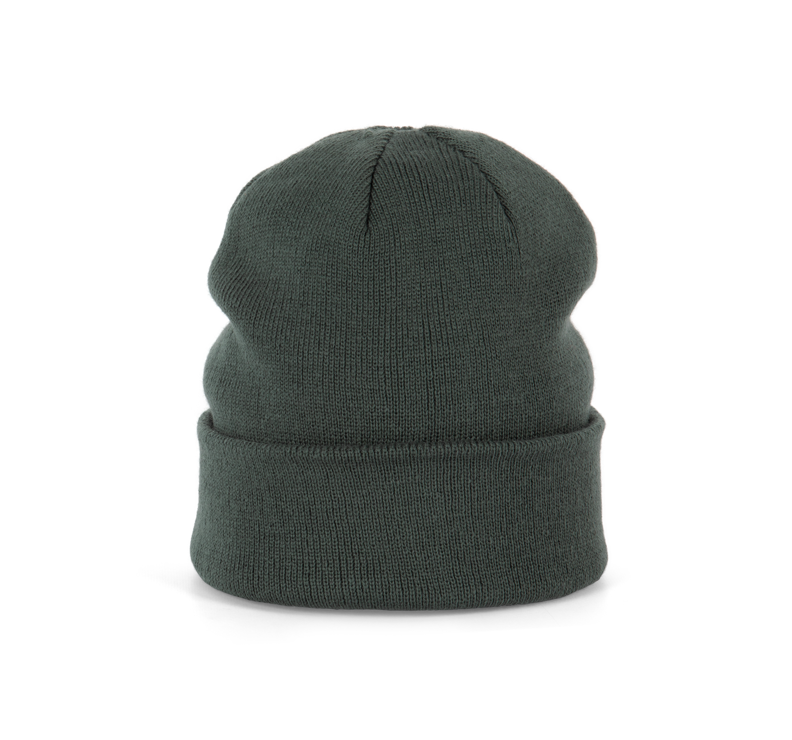 Bonnet tricoté graphite vintage, vue de face