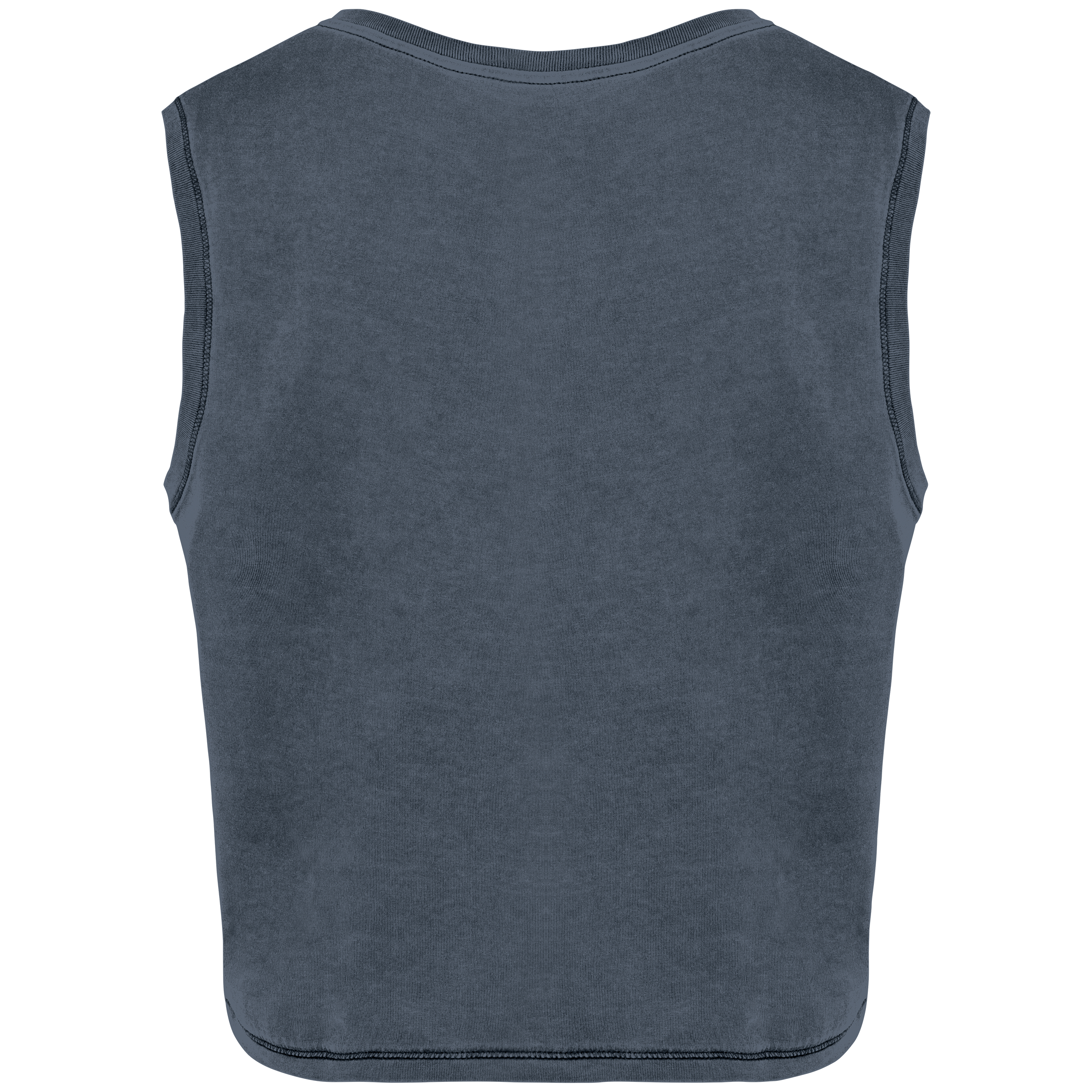 Débardeur crop femme Washed Mineral Grey — dos