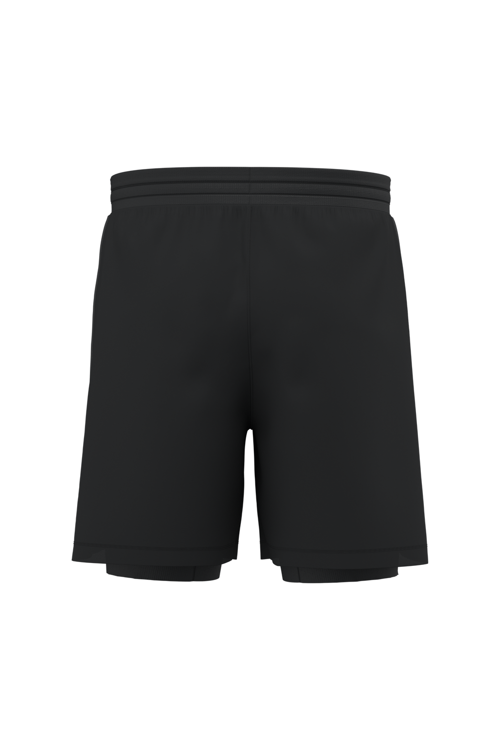 Short 2 en 1 écoresponsable homme Black — dos