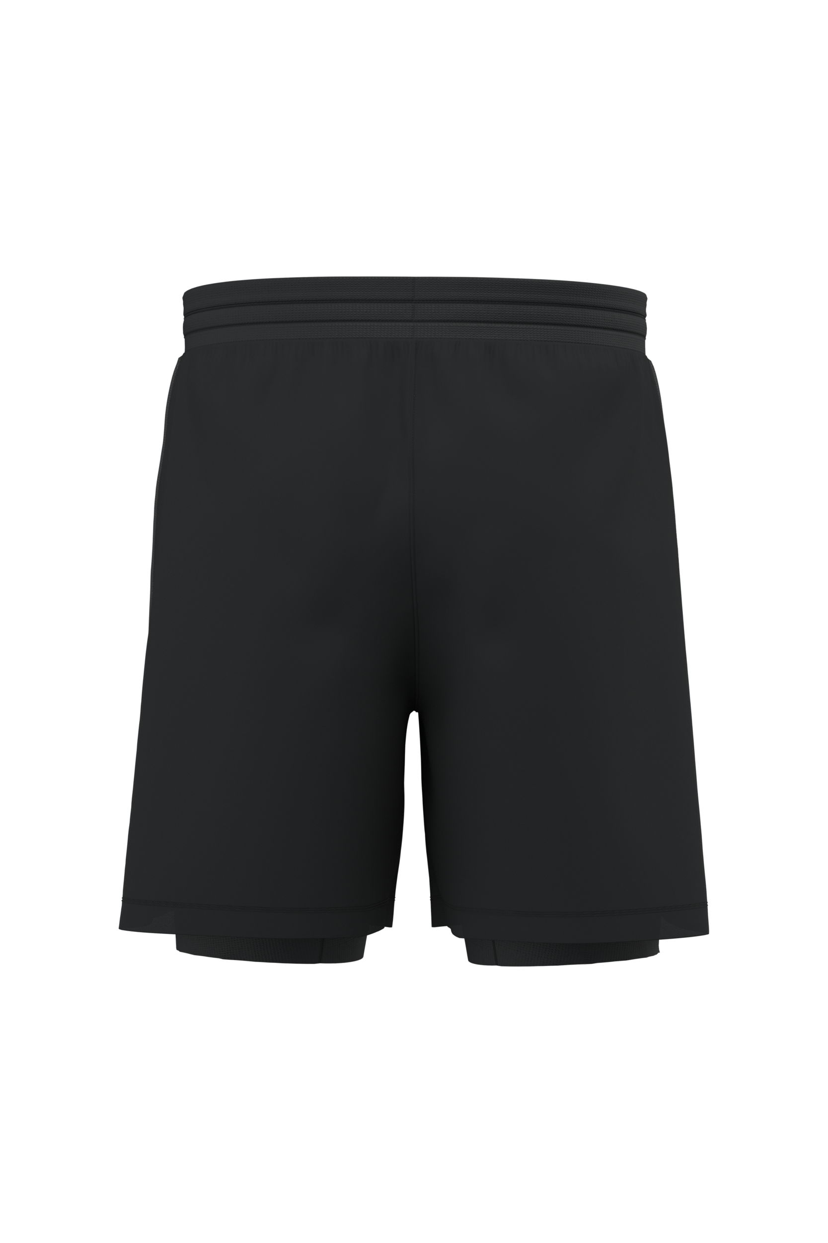 Short 2 en 1 écoresponsable homme Black — dos
