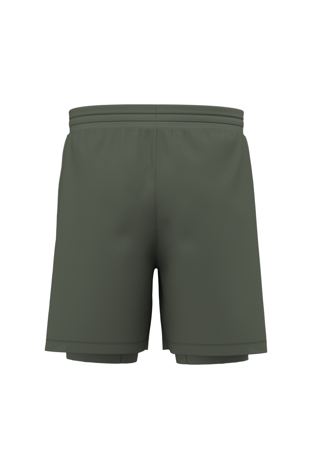 Short 2 en 1 écoresponsable homme Sporty Khaki — dos