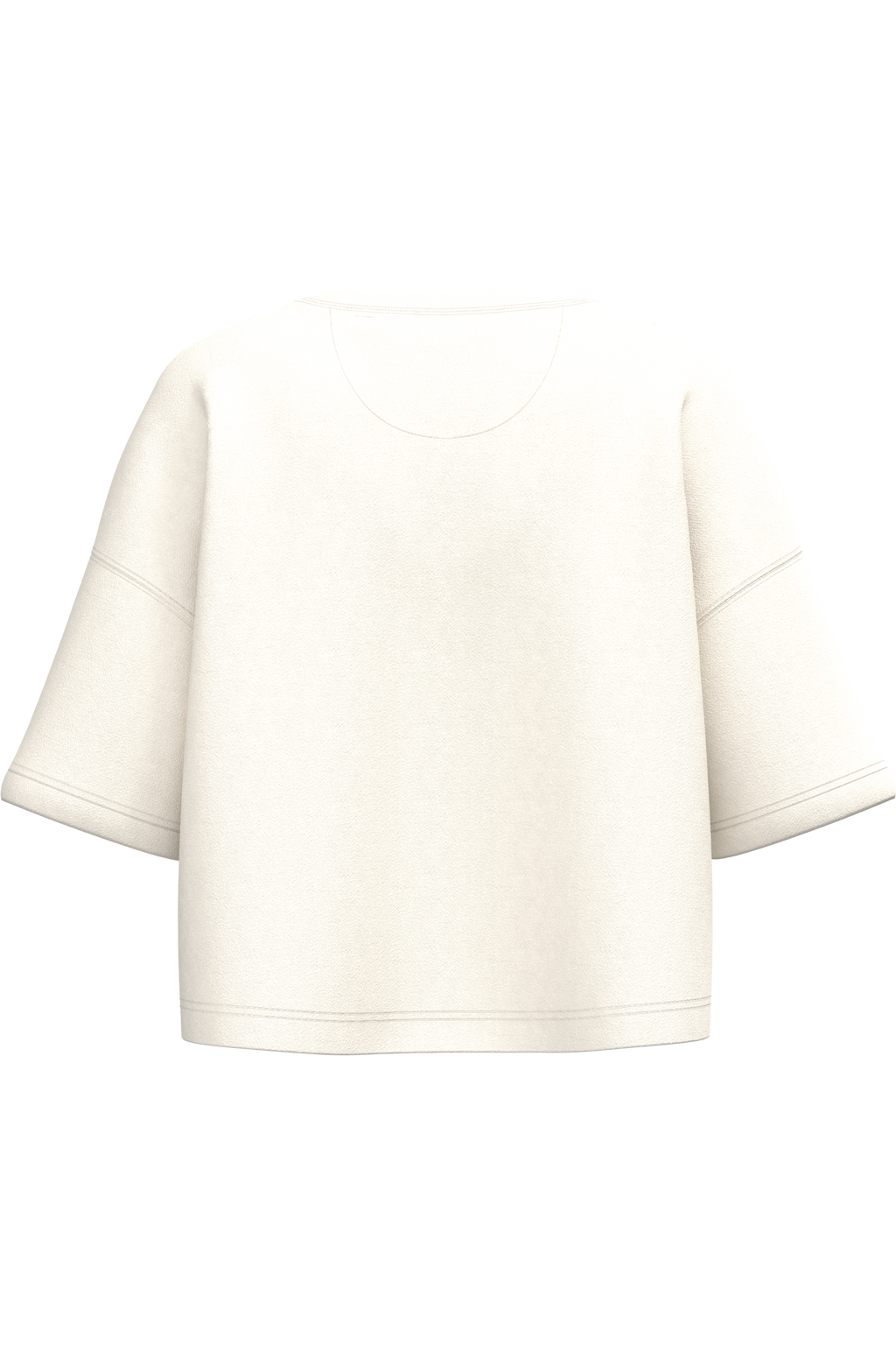 Sweatshirt crop manches courtes femme Coconut Milk — dos