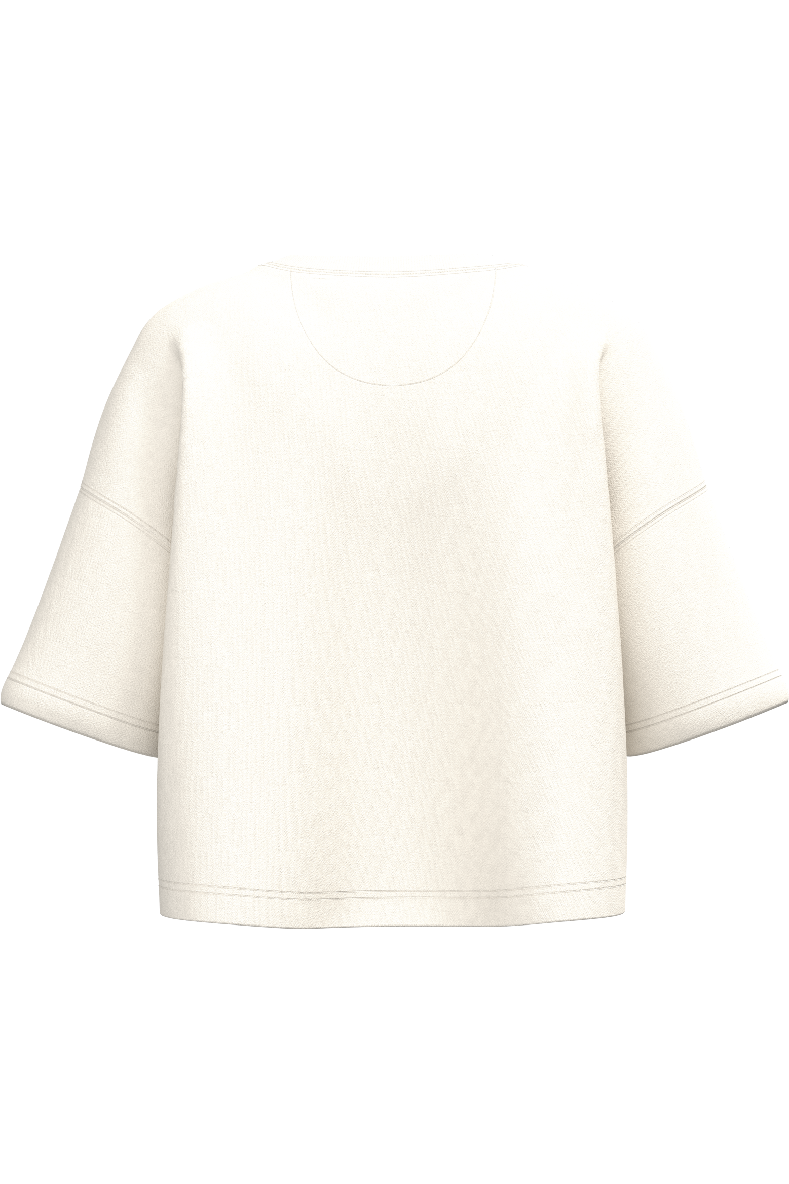 Sweatshirt crop manches courtes femme Coconut Milk — dos