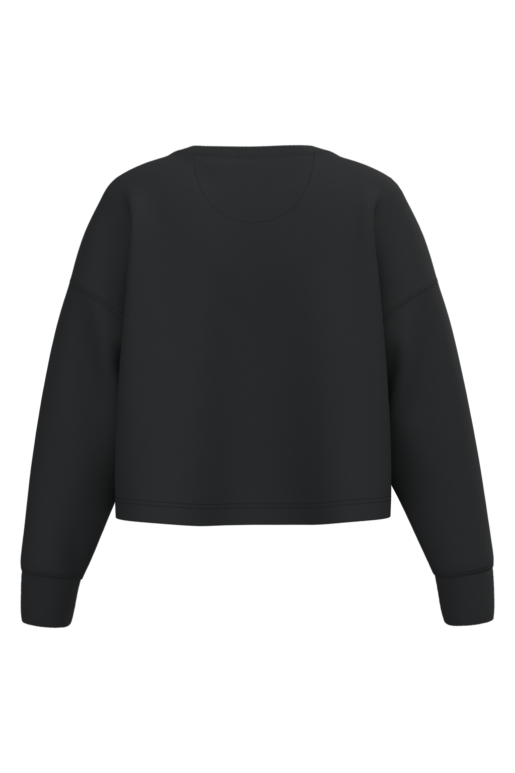 Sweatshirt crop femme Black — dos