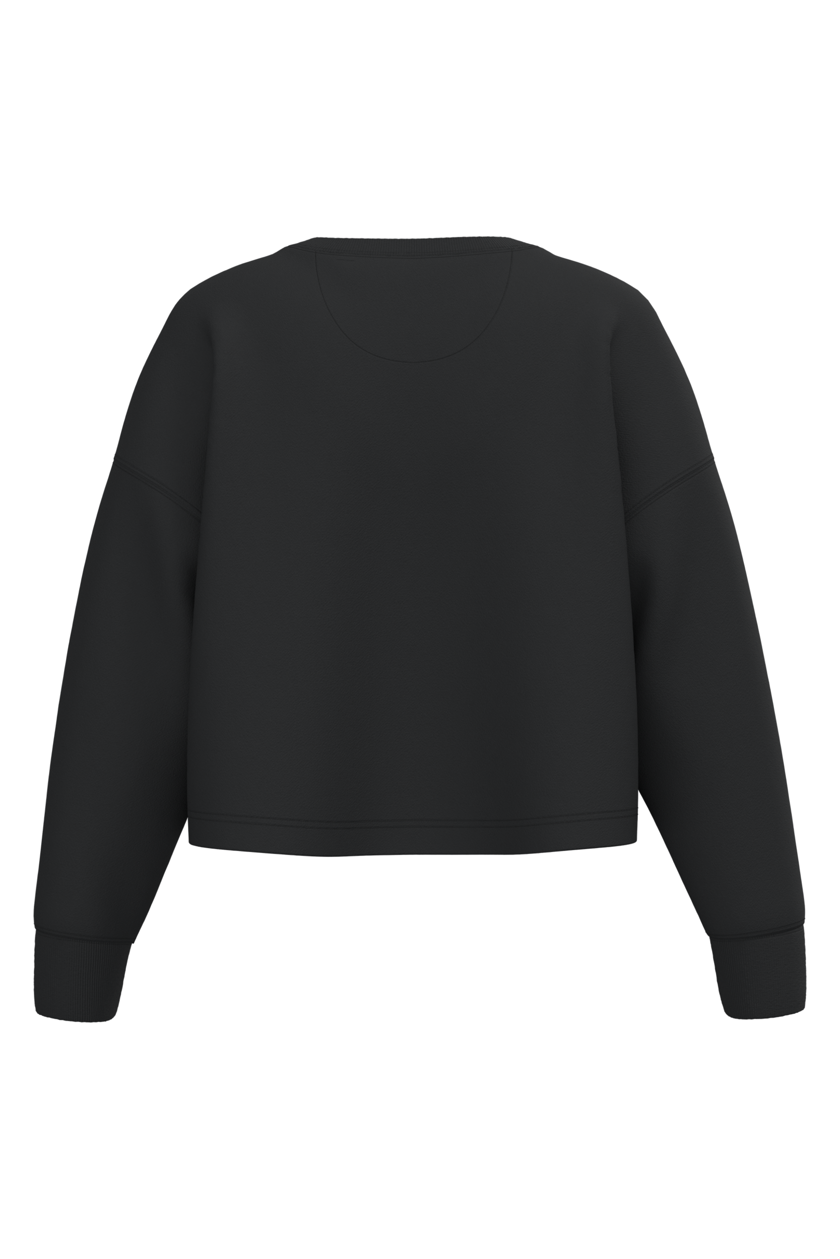 Sweatshirt crop femme Black — dos