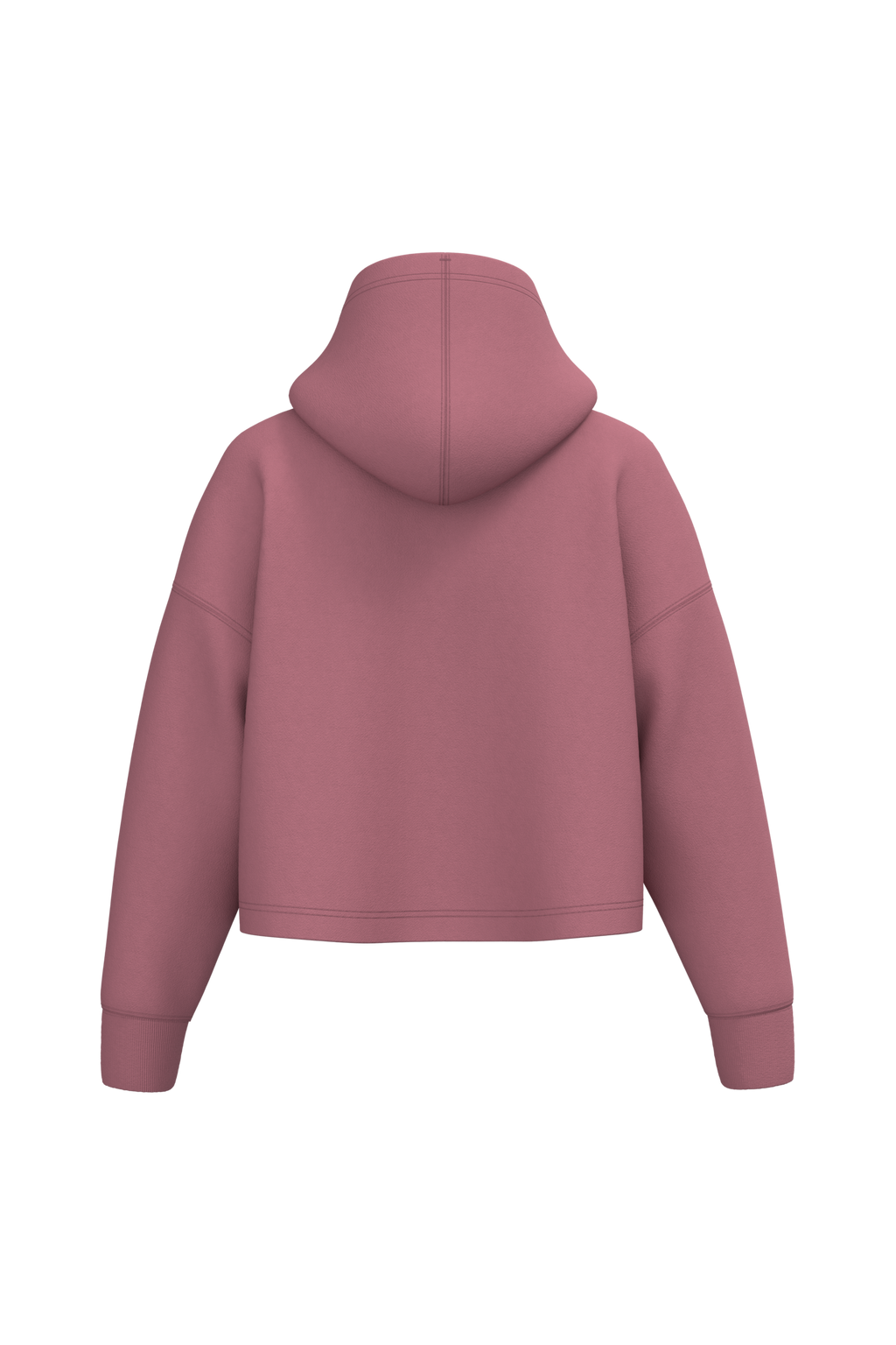 Hoodie crop femme Antique Rose, dos