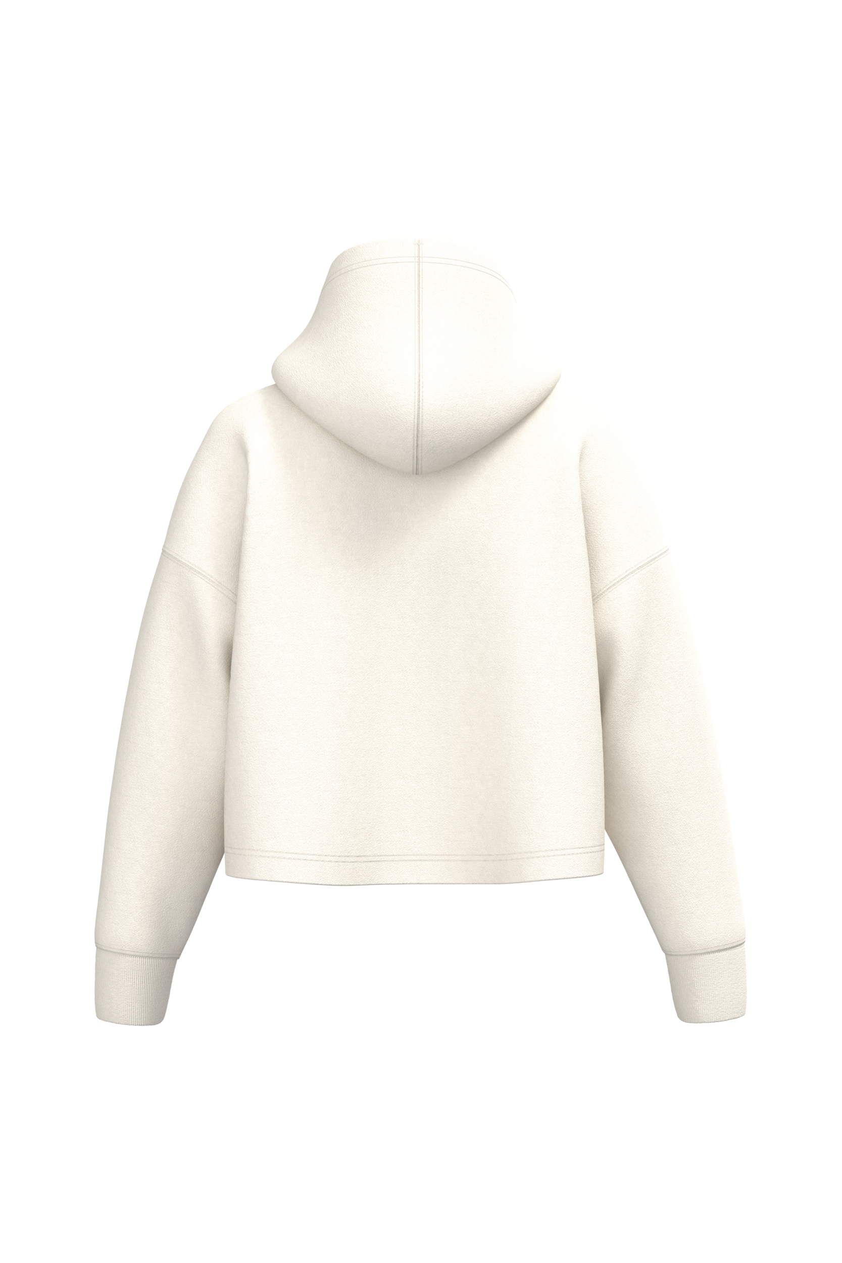 Hoodie crop femme Coconut Milk, dos
