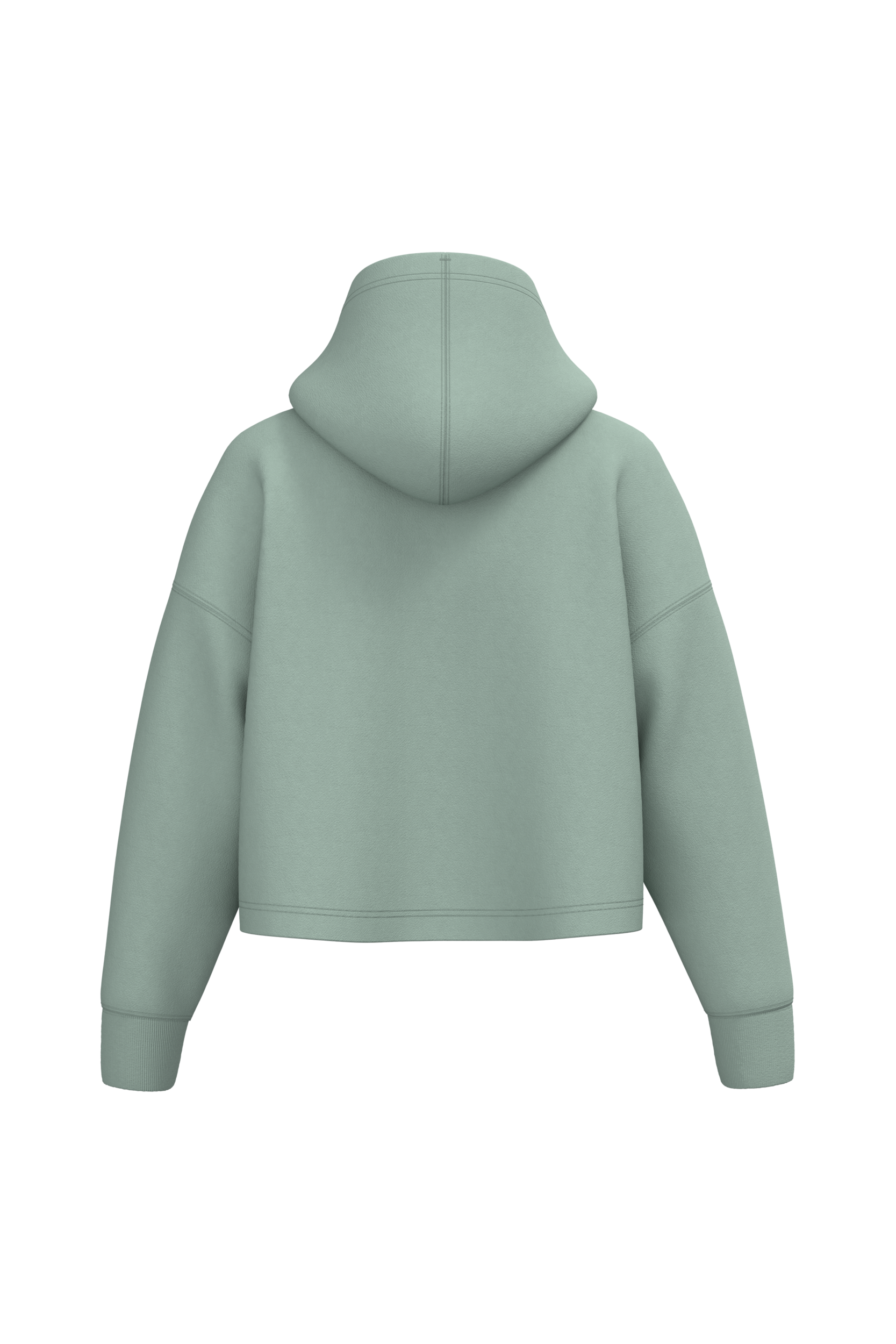 Hoodie crop femme Sage, dos