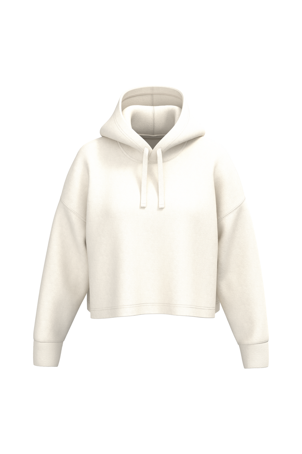 Hoodie crop femme Coconut Milk, face