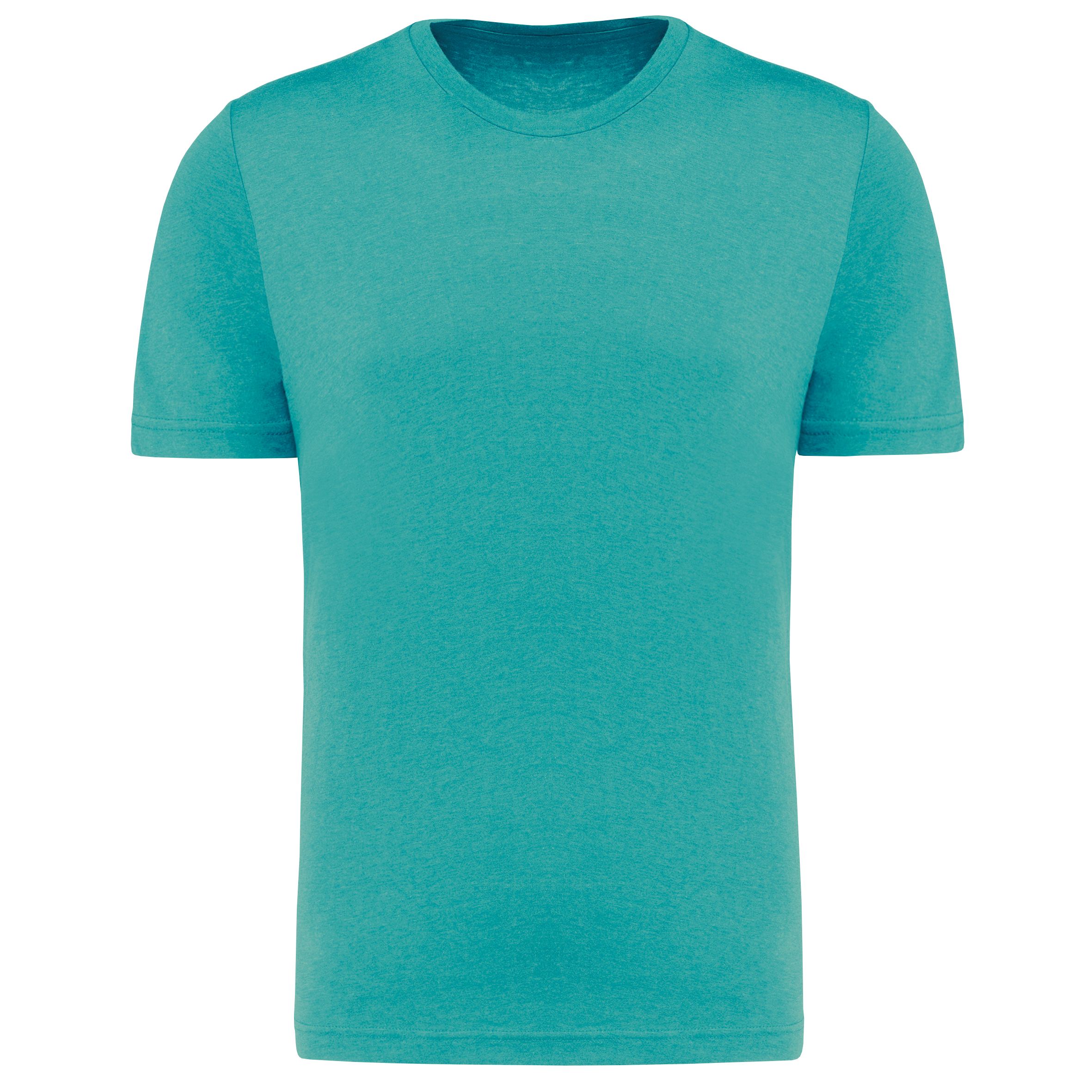 T-shirt triblend homme Turquoise Blue Heather — face
