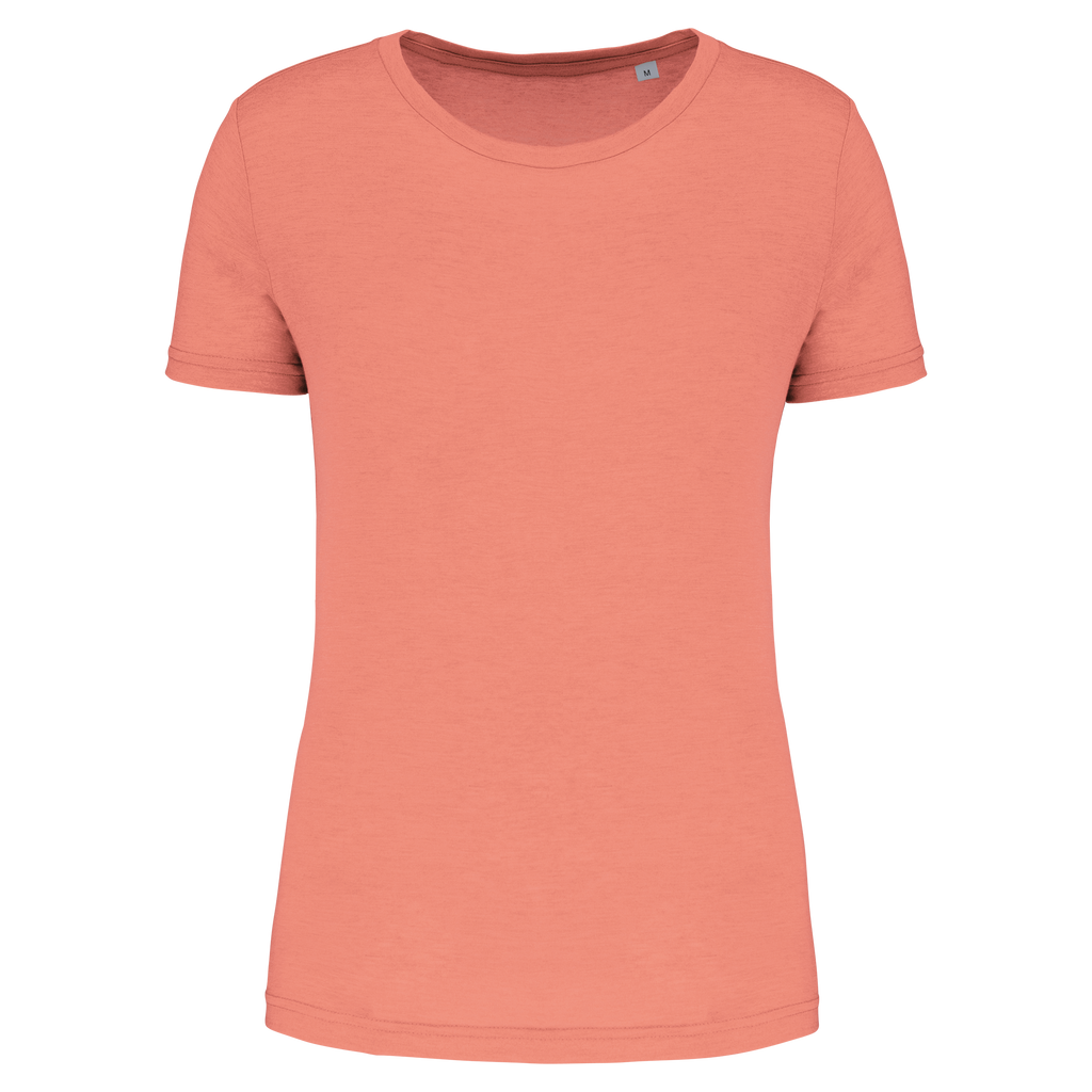 T-shirt triblend femme Coral — face