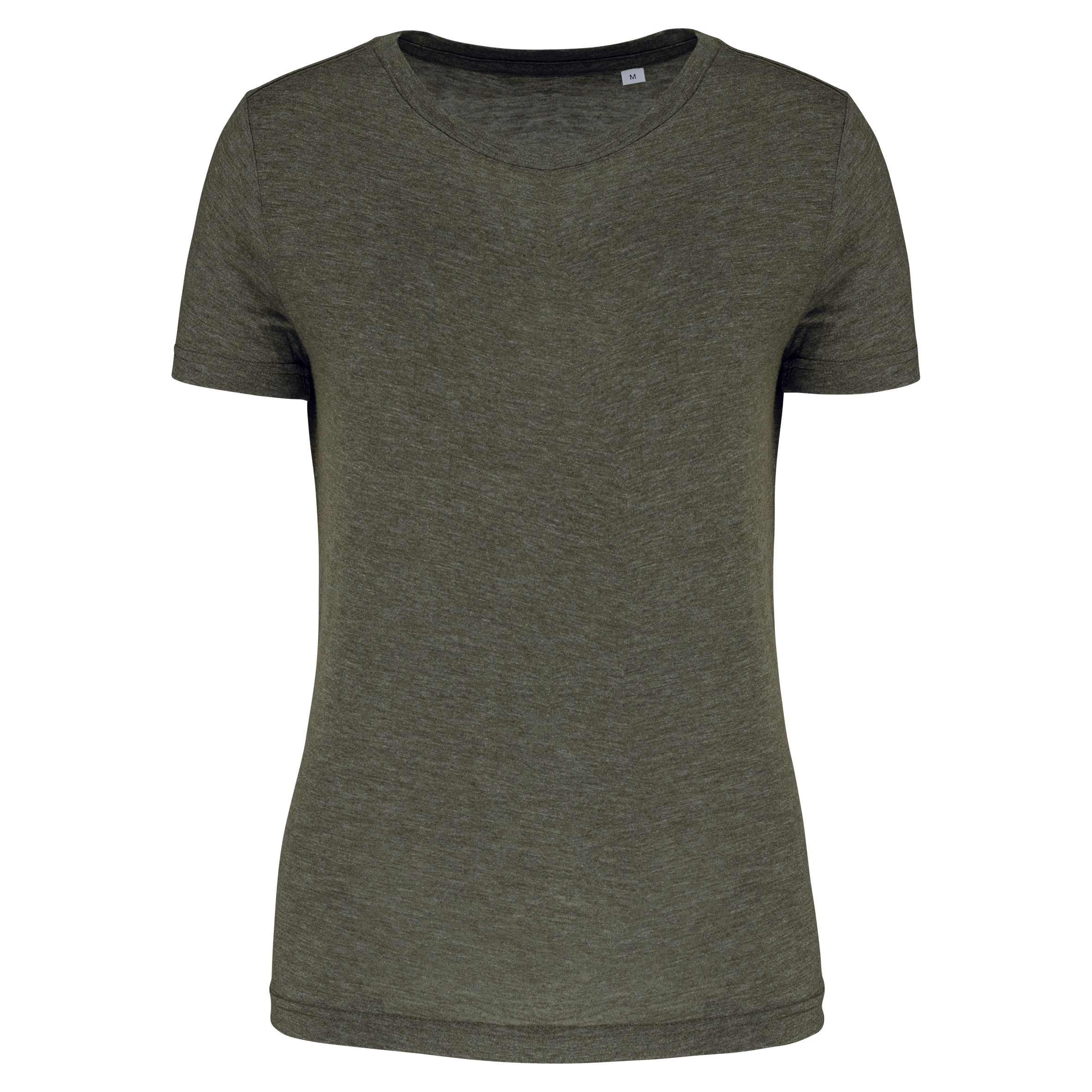 T-shirt triblend femme Dark Khaki Heather — face