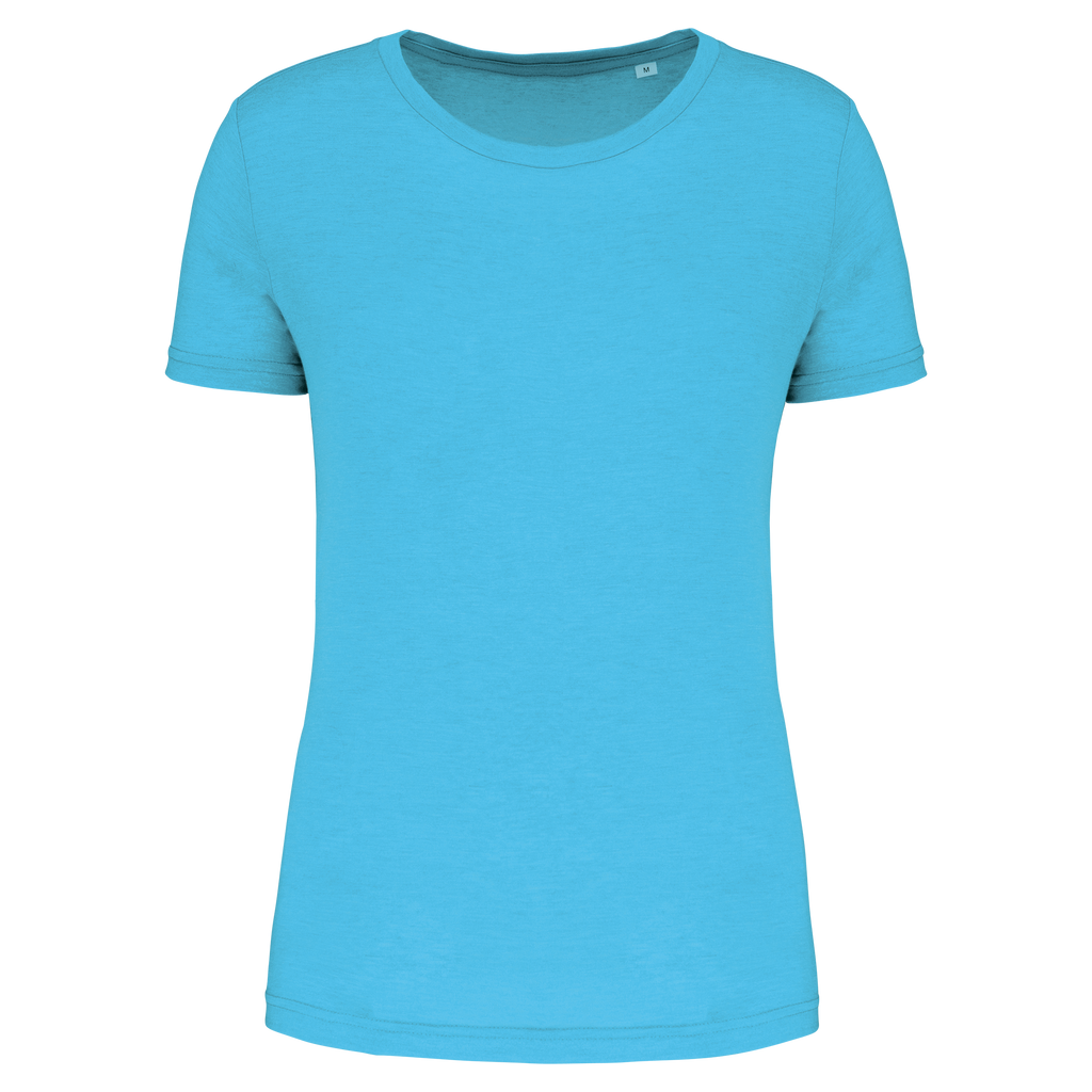 T-shirt triblend femme Light Turquoise — face