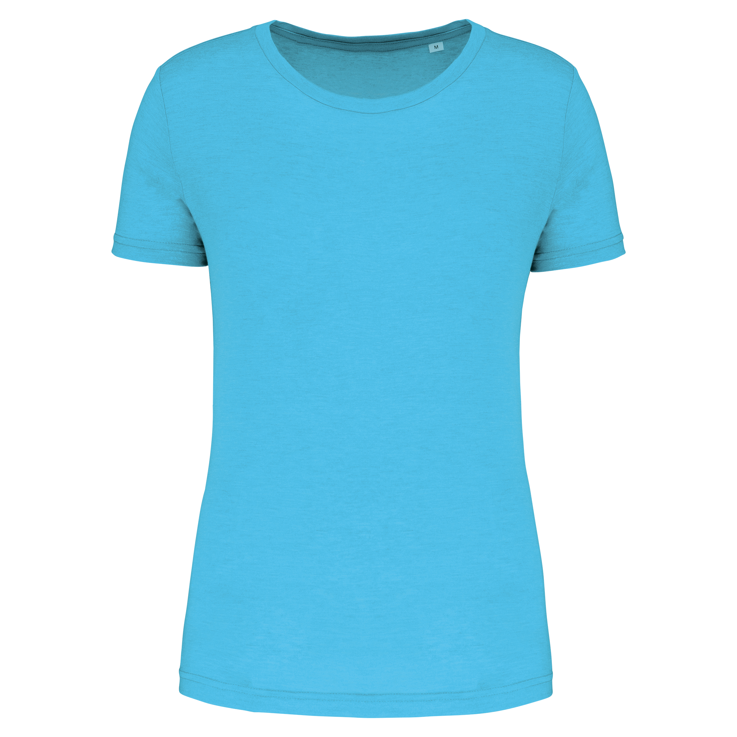 T-shirt triblend femme Light Turquoise — face