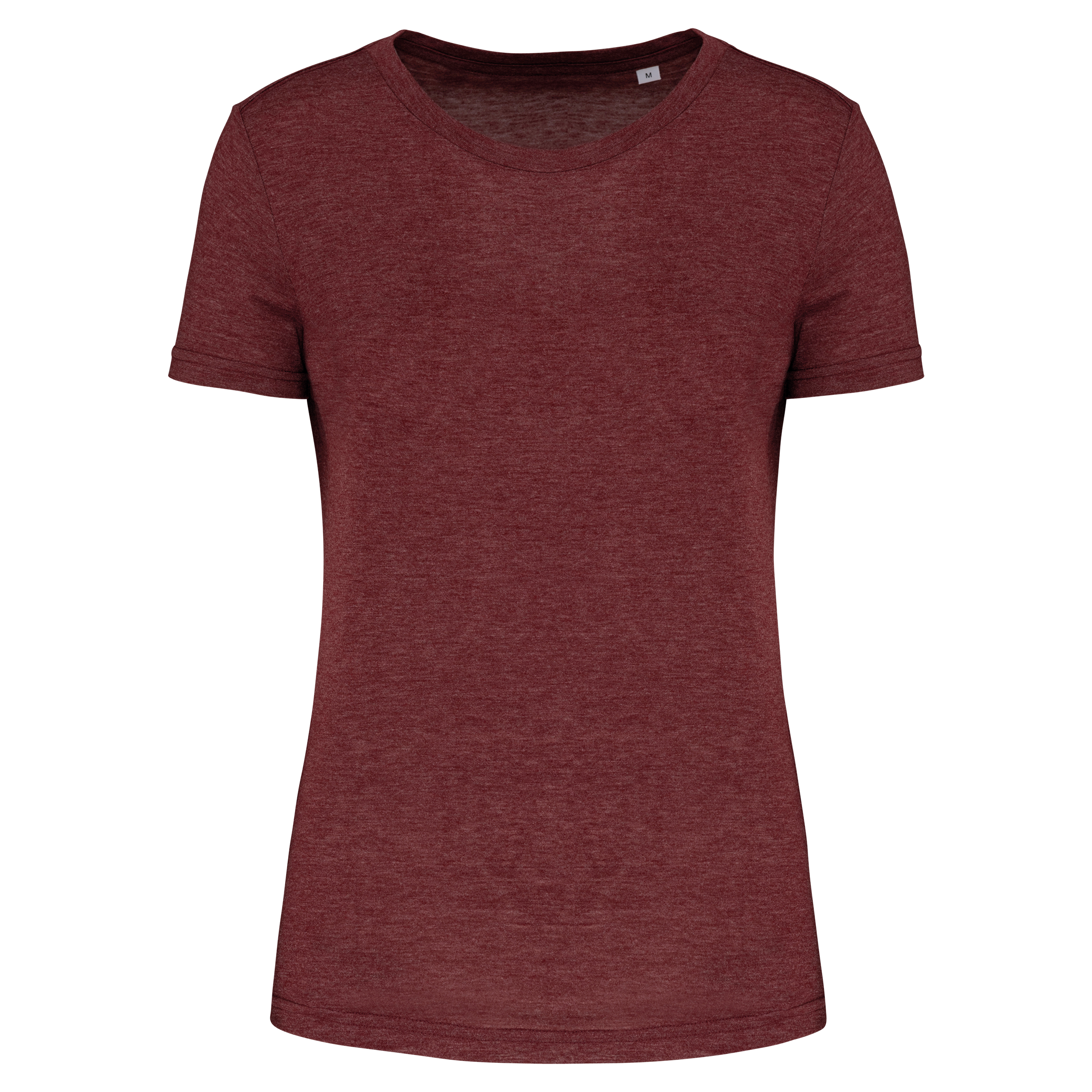 T-shirt triblend femme Wine Heather — face