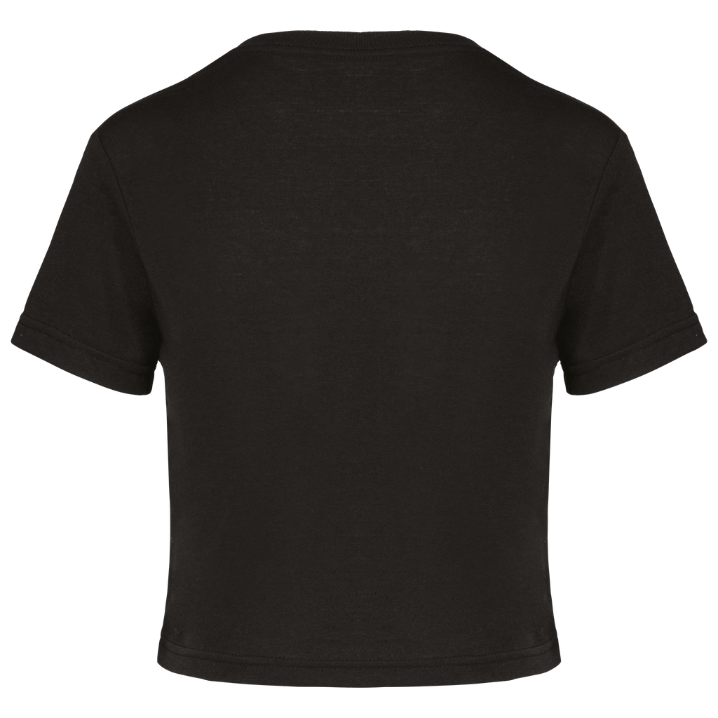 Crop top triblend femme Black, dos