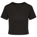 Crop top triblend femme Black, face